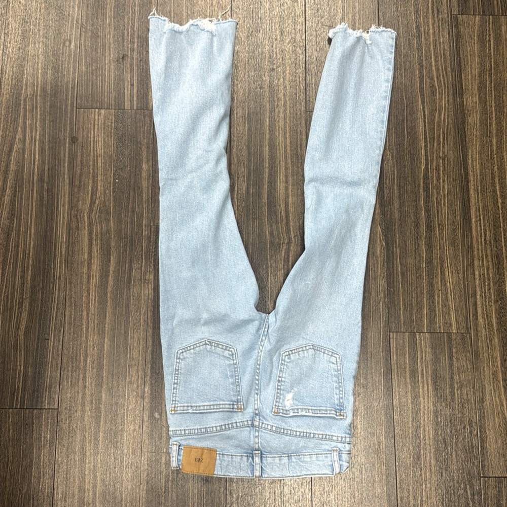 Zara Kids Light Blue Distressed Jeans - Picture 4 of 5